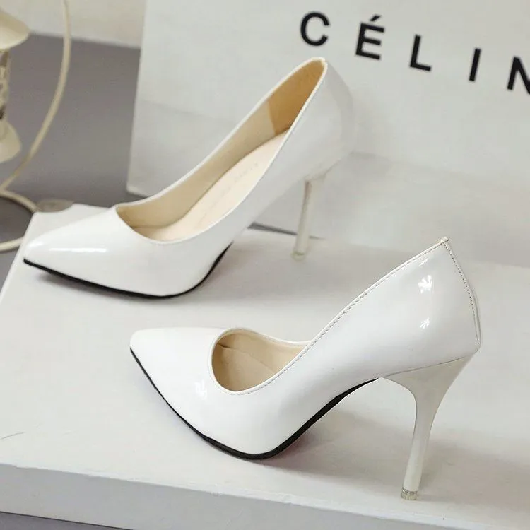 Women's Sexy Red Bottom High Heels Stiletto Pumps - European American Style, Comfortable Single Layer Dress Shoes for Parties & Events 2023 thumbnail 7
