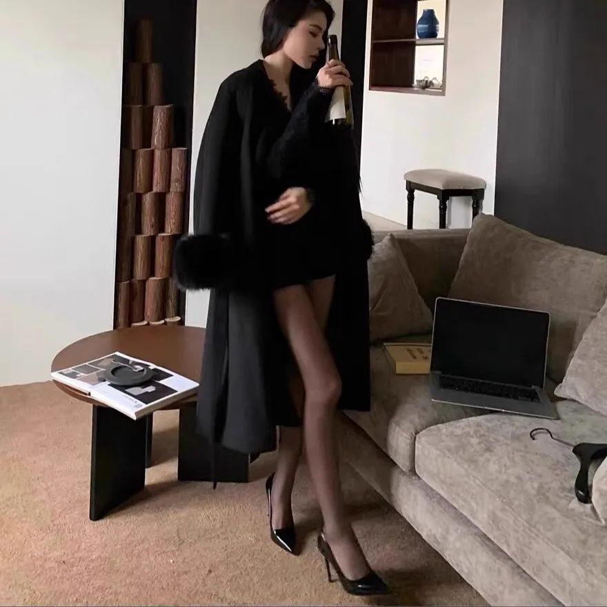 Women's Black Pointed-Toe High Heels with Red Soles - Comfortable Stiletto Shoes for Party, Wedding, or Everyday Fashion - Versatile and Sexy Spring Style thumbnail 4