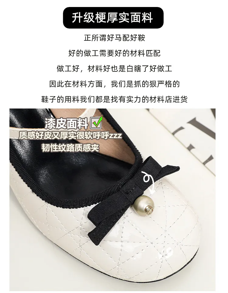 Women's High Heels Mary Jane Shoes 2025 New Design Diamond Bow Round Toe Thick Heel Evening Party Dress Shoes Elegant Comfortable showcase 8