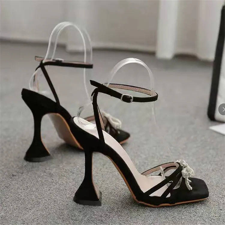 Rhinestone Butterfly High Heel Sandals - Sexy European American Fashion Women's Shoes for Summer 2025 - Elegant Party Wedding Heels showcase 2