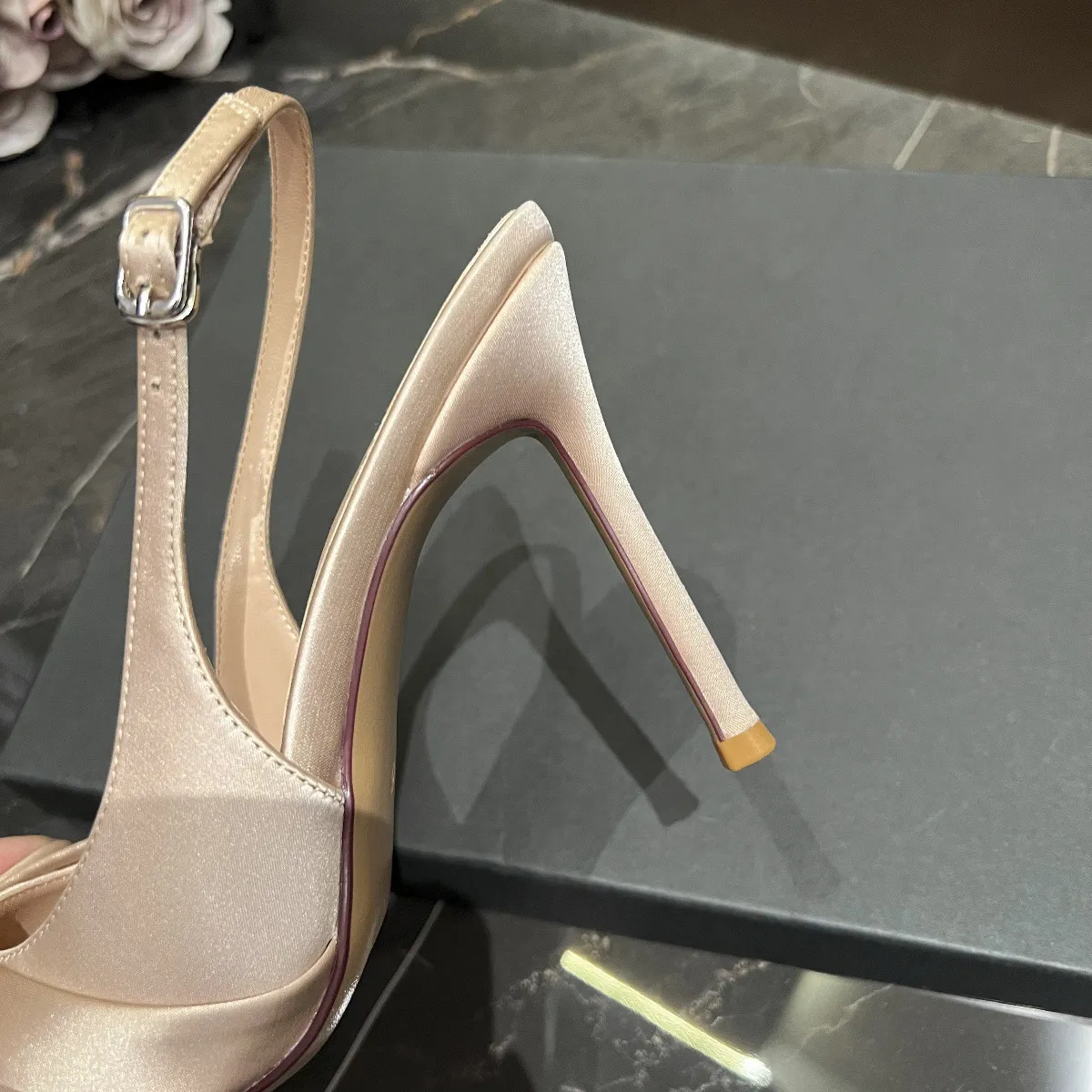 Champagne Bow High Heels for Women - Elegant Satin Stiletto Wedding Shoes, Bridesmaid Heels, Daughter Style Formal Pumps showcase 7