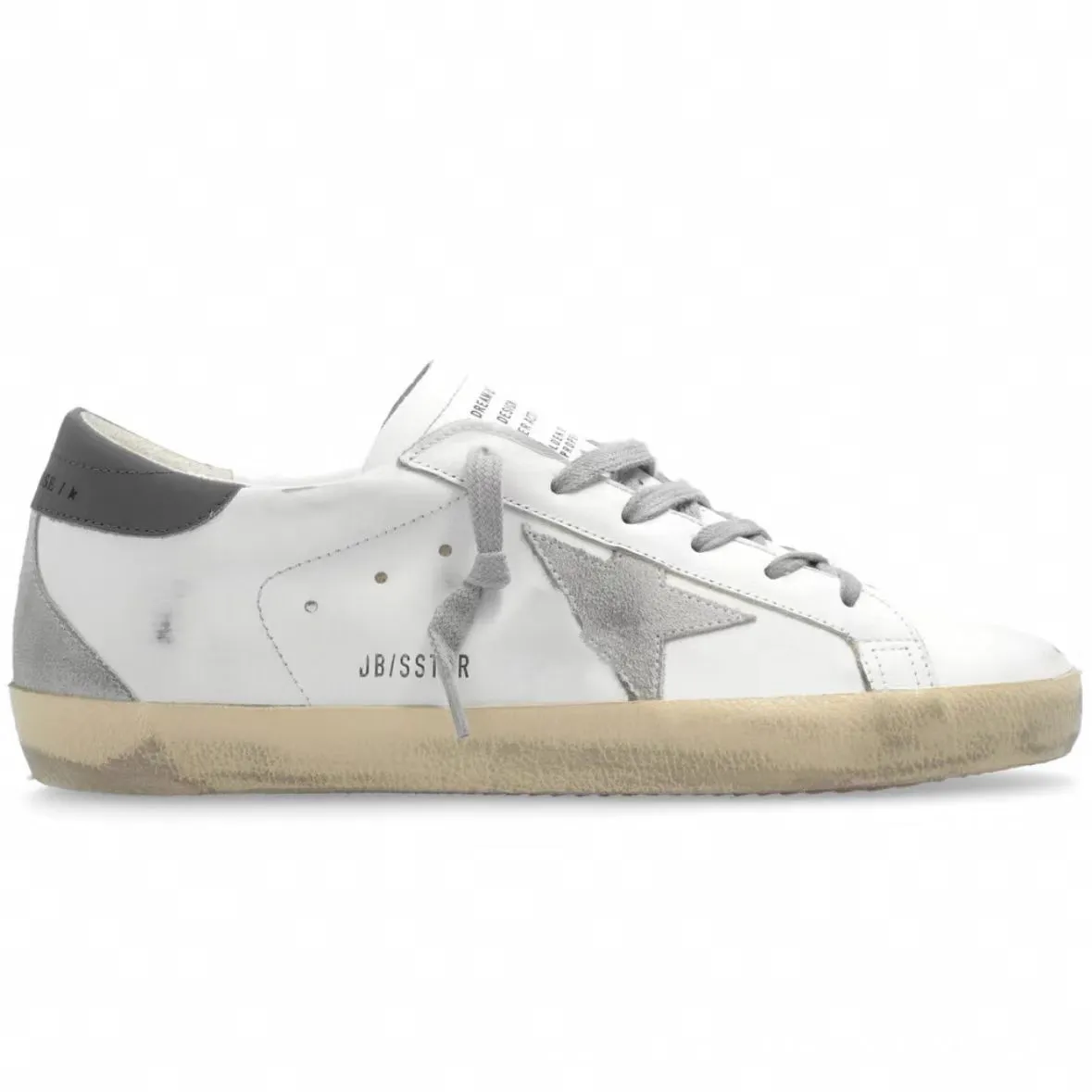 Golden Goose Style Distressed Sneakers for Men & Women - Classic Leather Look, All-Match Fashion Sneakers, Increased Height, Comfortable Board Shoes showcase 5