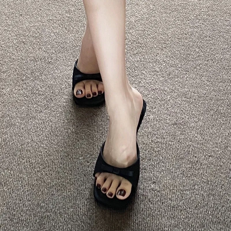 Leopard Print High Heels for Women - 2025 Summer Stiletto Sandals with Bow, Open Toe, Sexy Party & Evening Wear thumbnail 7