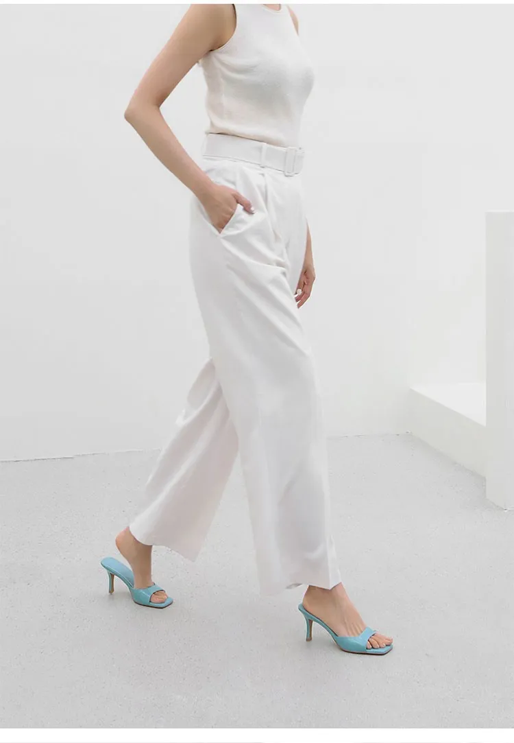 Women's Patent Leather High Heel Sandals - 2023 Summer British Style Square Heel Slippers - Plus Size Comfortable Fashion showcase 2