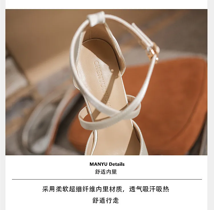 Women's Pointed Toe High Heels Platform Wedding Shoes - Elegant Double Layer Waterproof Bridal Pumps for Parties & Special Occasions - 2024 Fashion showcase 5