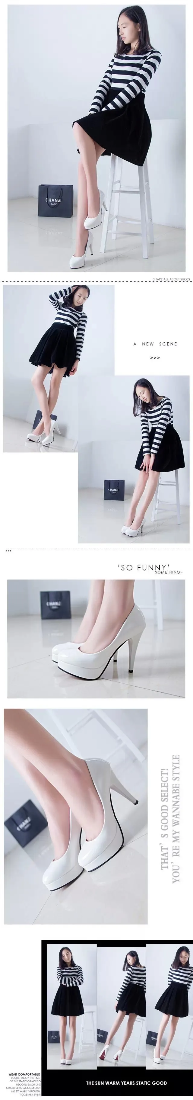 Women's High Heels Sexy Patent Leather Round Toe Stiletto Heel Fashion Party Shoes for Women Wholesale showcase 3