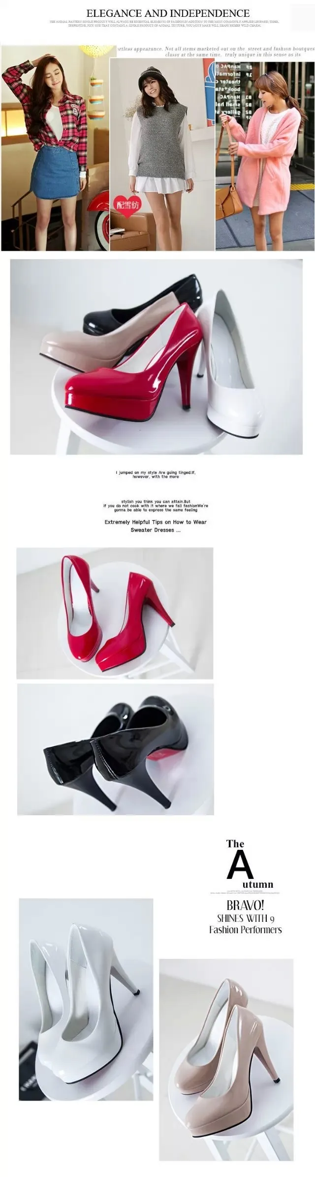 Women's High Heels Sexy Patent Leather Round Toe Stiletto Heel Fashion Party Shoes for Women Wholesale showcase 5