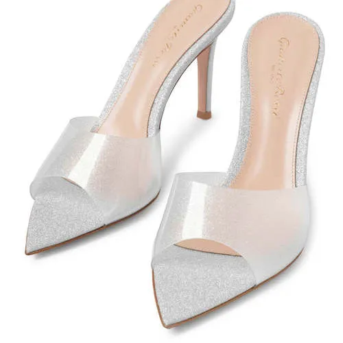 Women's Summer High Heel Mules Sandals - European American Style Pointed Toe Sexy Fashion Outdoor Slip-Ons for Ladies showcase 5