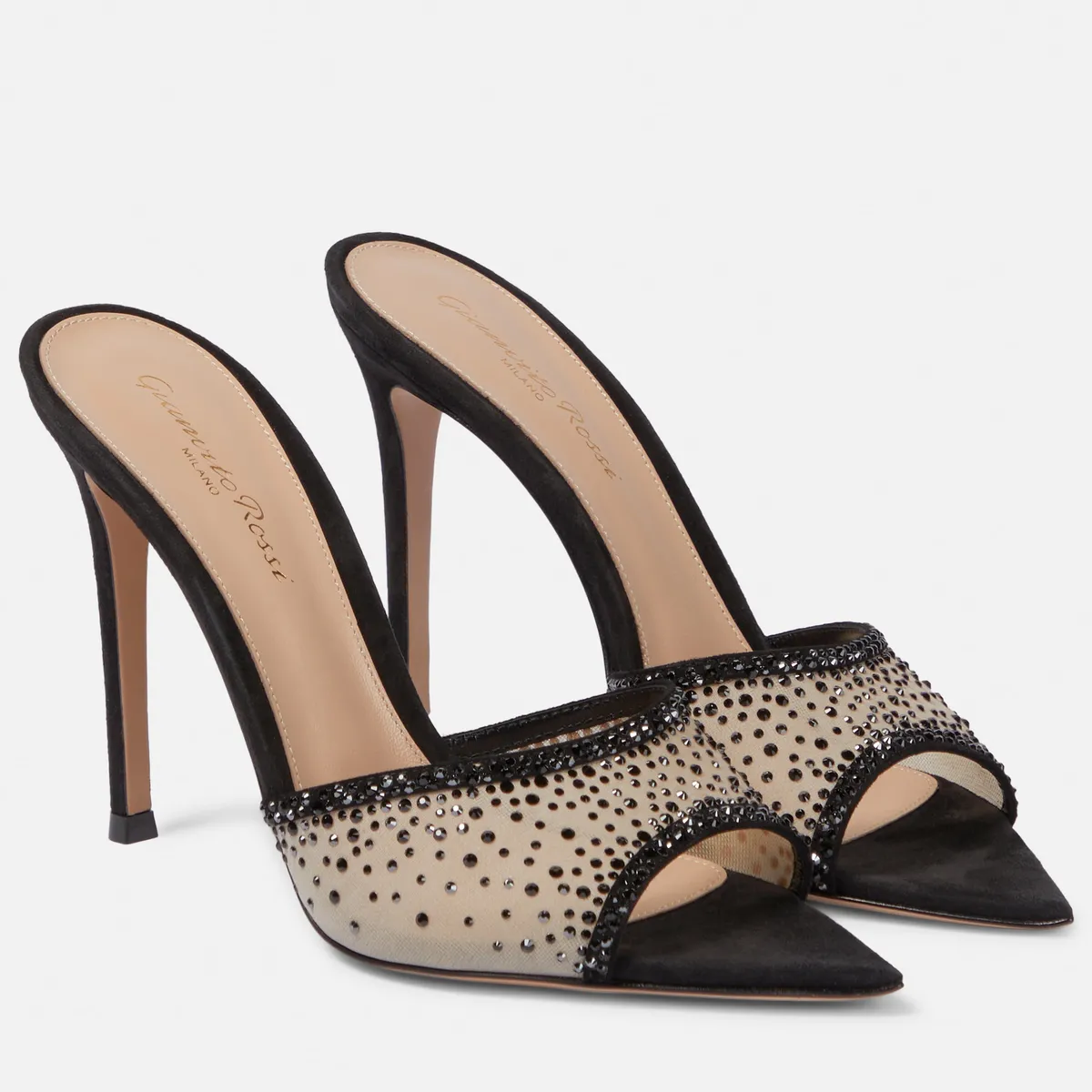 Women's Summer High Heel Mules Sandals - European American Style Pointed Toe Sexy Fashion Outdoor Slip-Ons for Ladies showcase 17