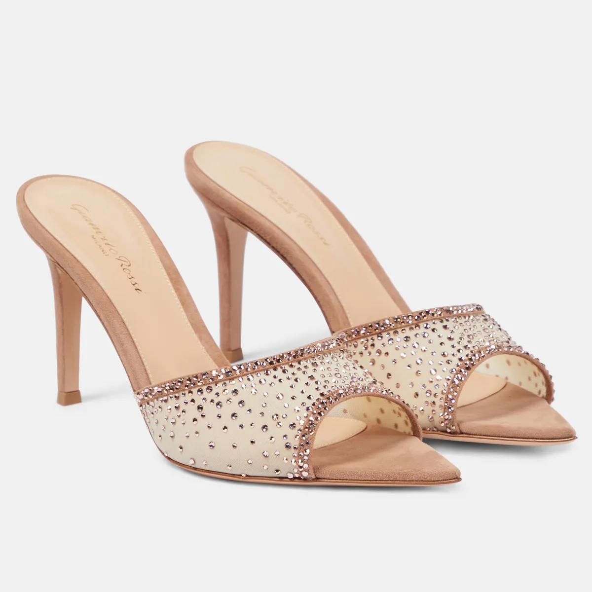Women's Summer High Heel Mules Sandals - European American Style Pointed Toe Sexy Fashion Outdoor Slip-Ons for Ladies showcase 13