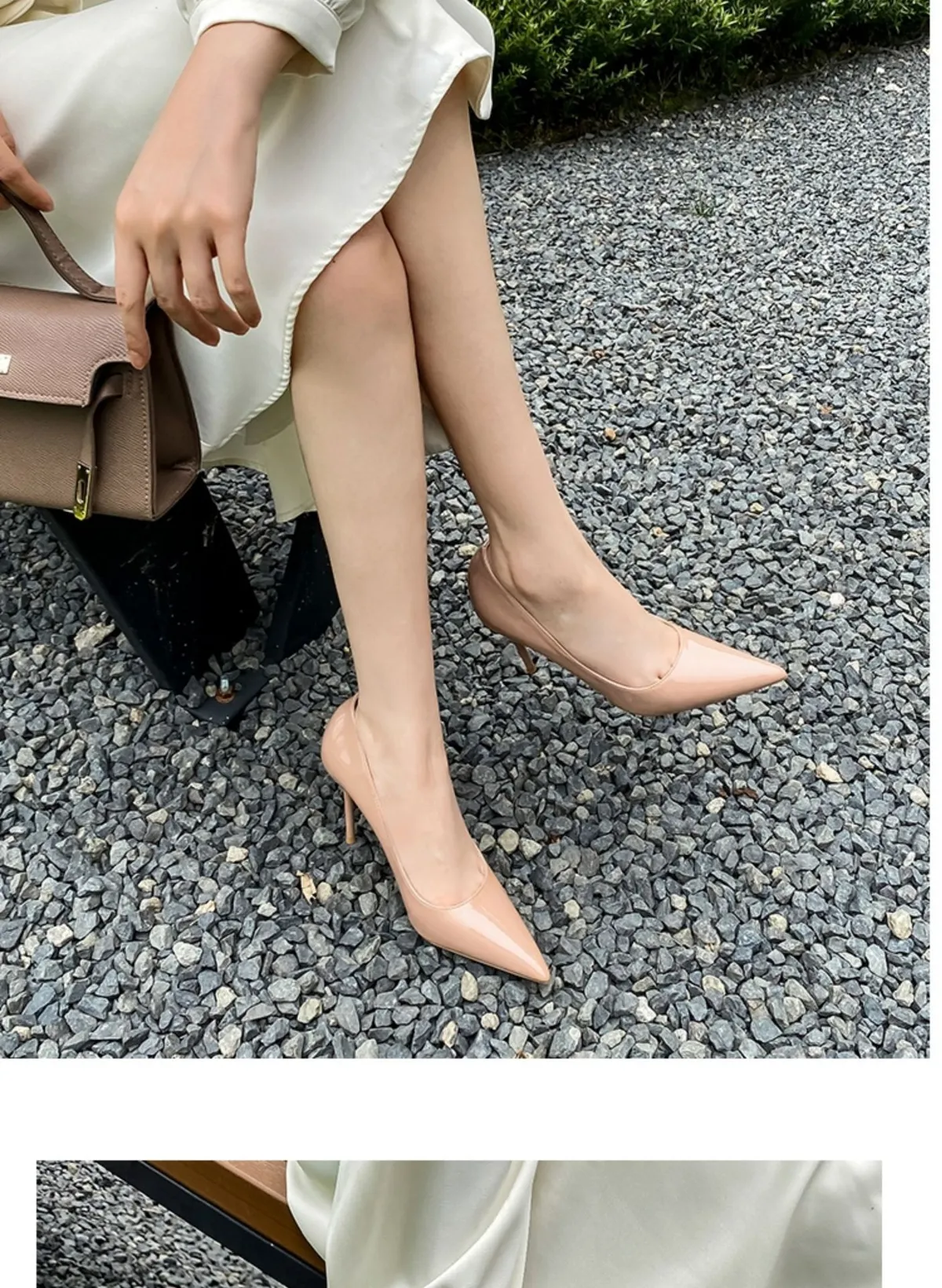 Elegant Nude Leather High Heels for Women - Pointed Toe Stiletto Heel - New 2024 Spring/Autumn/Winter Black Single Layer Shoes showcase 17