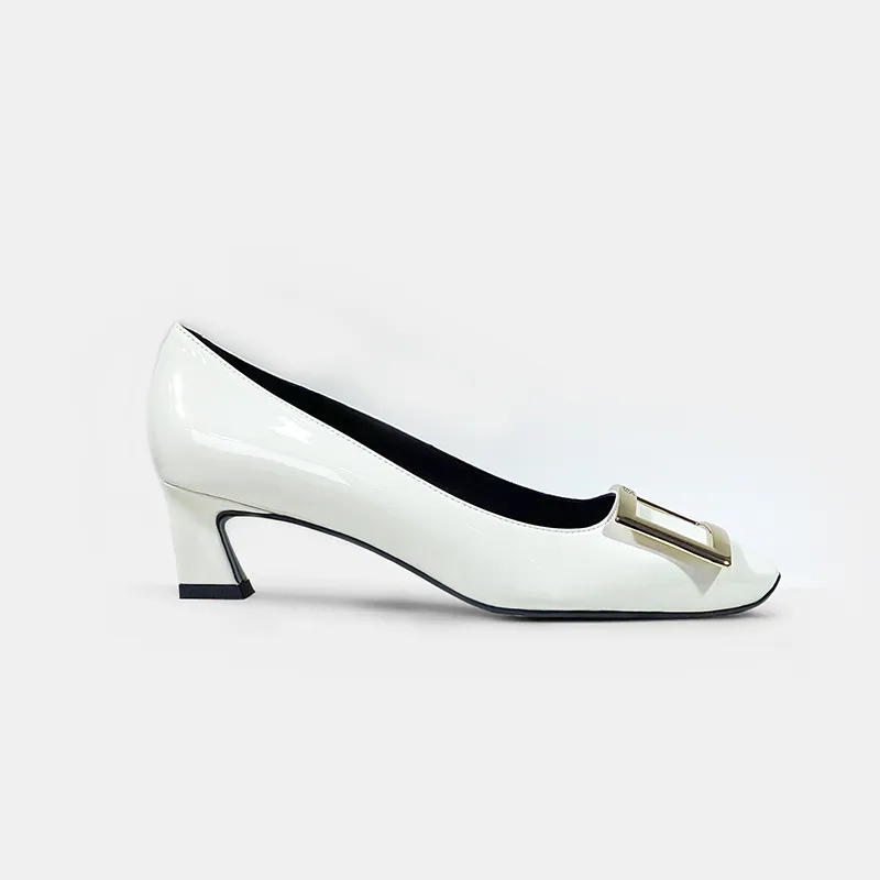 White - Horn Heel