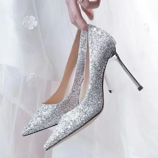 Women's High Heels Sexy Stiletto Pointed Toe Nightclub Shoes Bed Flirting Passion Plus Size Heels Fashion Party Prom Evening Wear thumbnail 1