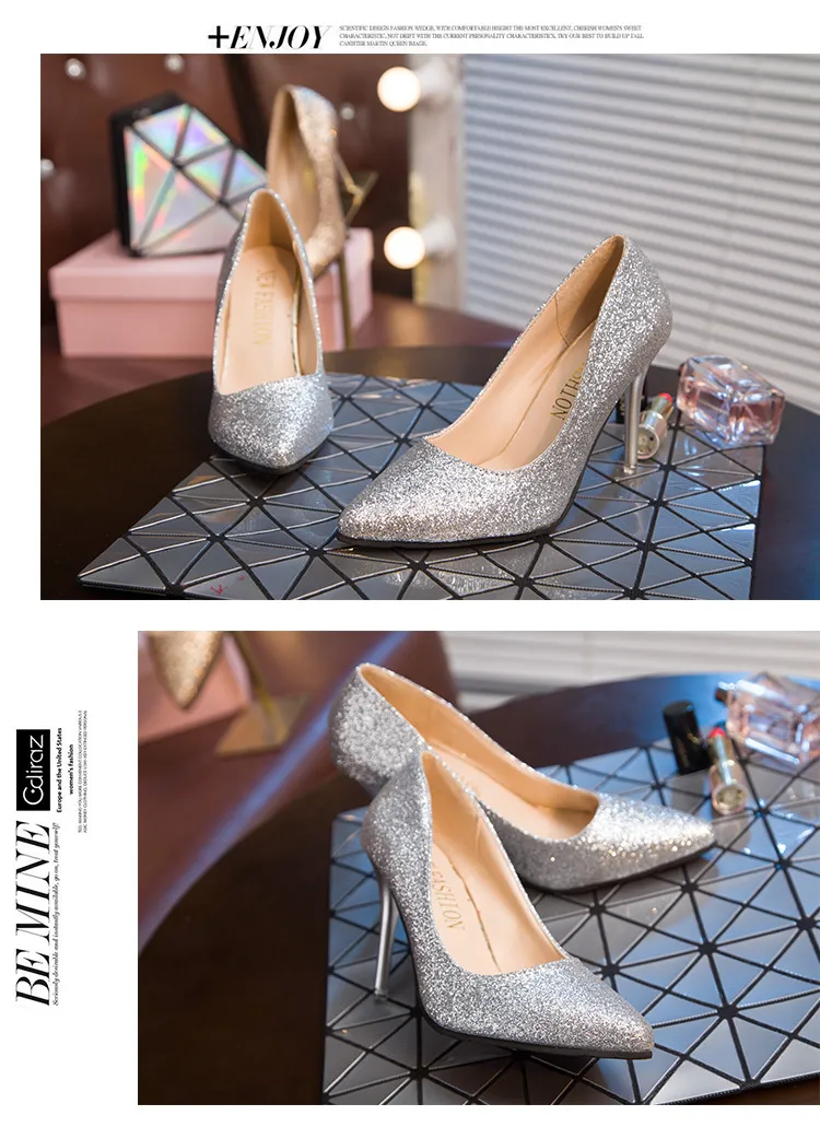 Women's High Heels Sexy Stiletto Pointed Toe Nightclub Shoes Bed Flirting Passion Plus Size Heels Fashion Party Prom Evening Wear showcase 6