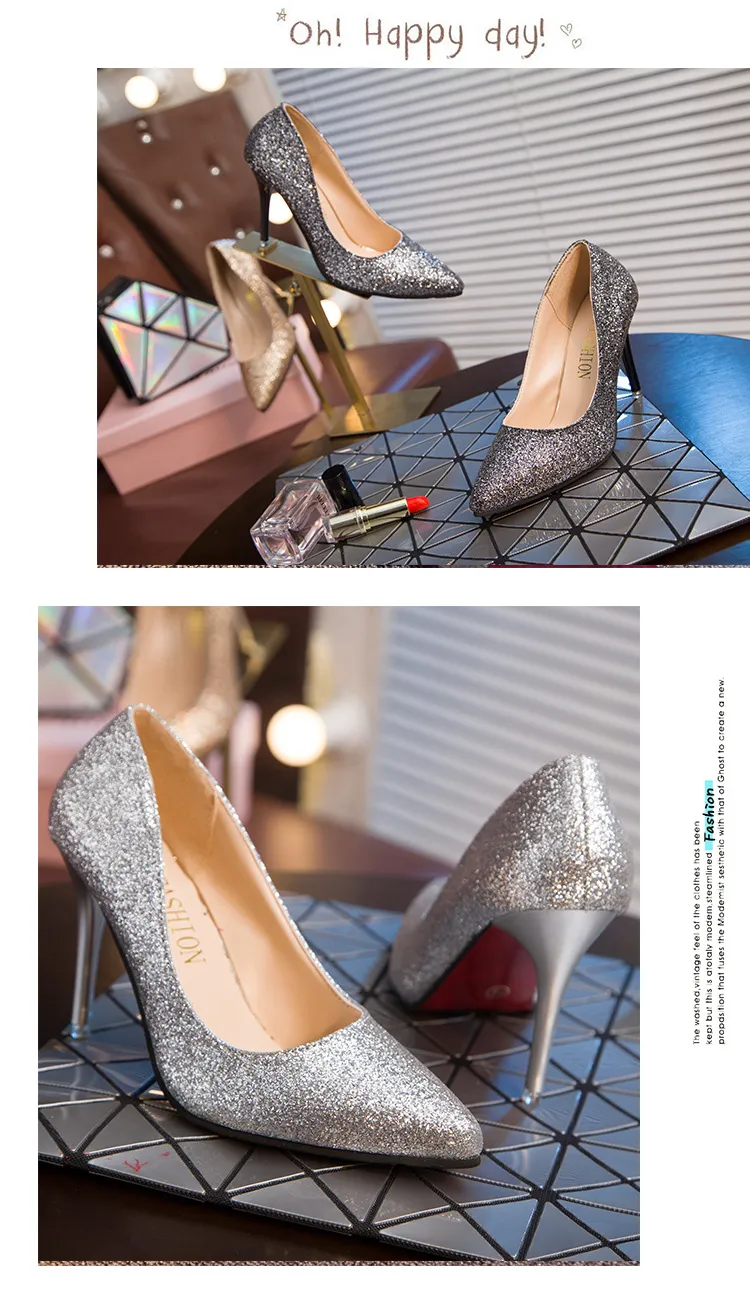 Women's High Heels Sexy Stiletto Pointed Toe Nightclub Shoes Bed Flirting Passion Plus Size Heels Fashion Party Prom Evening Wear showcase 5