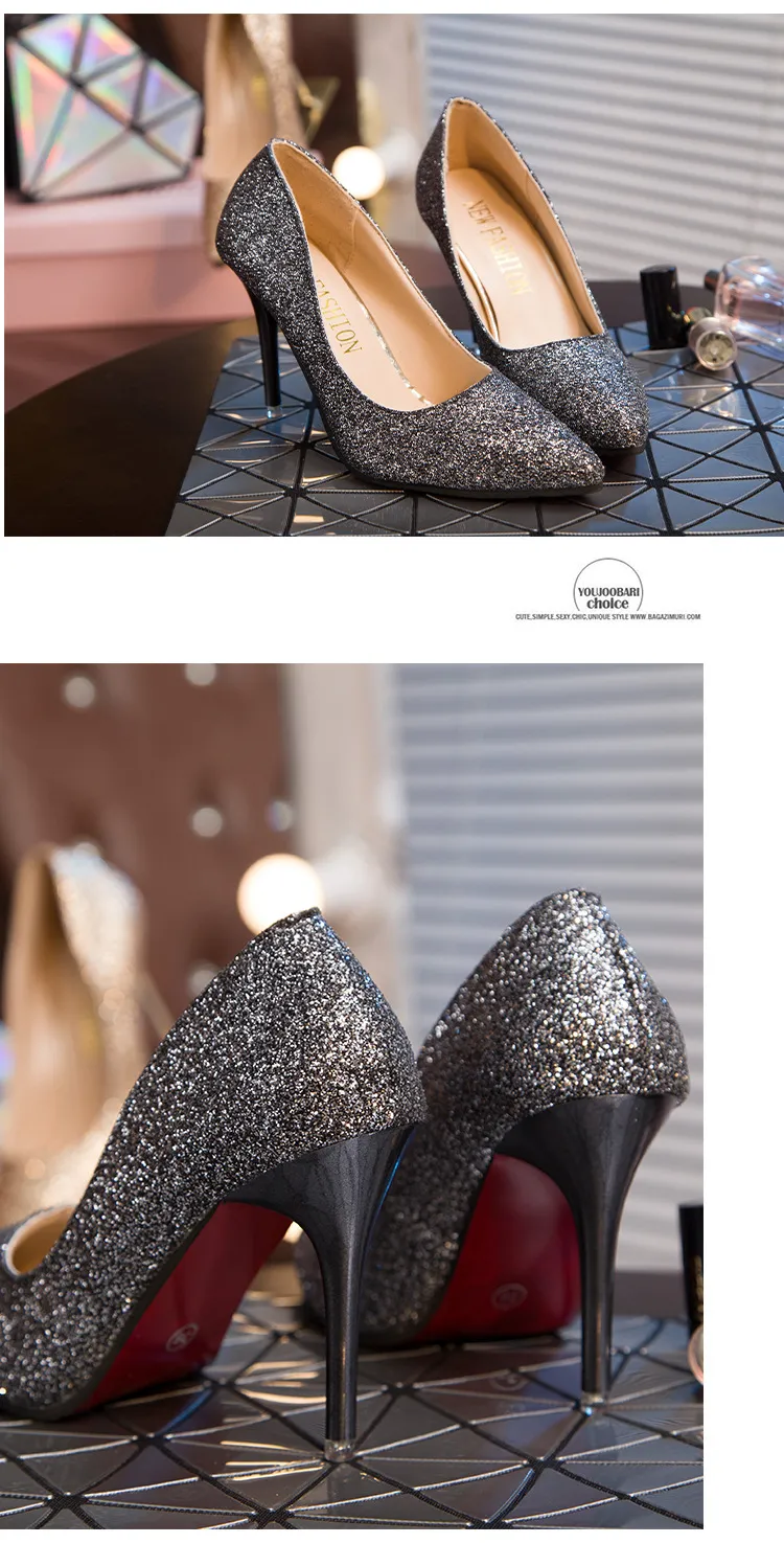 Women's High Heels Sexy Stiletto Pointed Toe Nightclub Shoes Bed Flirting Passion Plus Size Heels Fashion Party Prom Evening Wear showcase 4