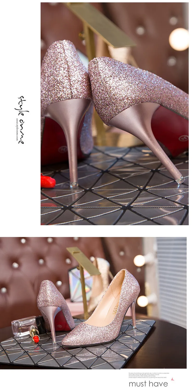 Women's High Heels Sexy Stiletto Pointed Toe Nightclub Shoes Bed Flirting Passion Plus Size Heels Fashion Party Prom Evening Wear showcase 3