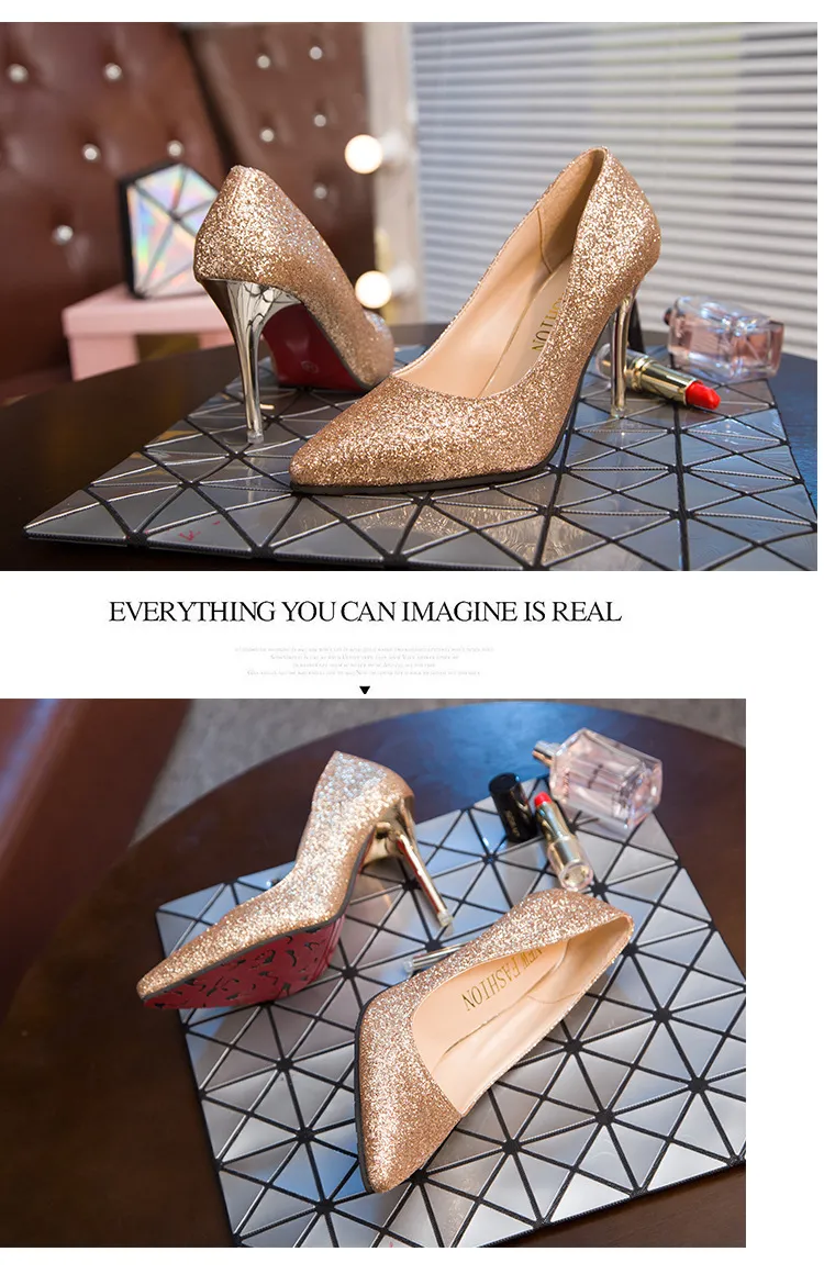Women's High Heels Sexy Stiletto Pointed Toe Nightclub Shoes Bed Flirting Passion Plus Size Heels Fashion Party Prom Evening Wear showcase 7