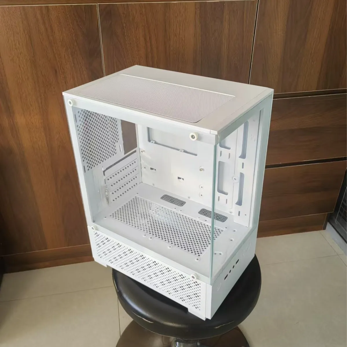 MATX PC Case Tempered Glass Side Panel DIY Desktop Computer Case Micro ATX Gaming PC Case Transparent Shell for Small and Medium Motherboards thumbnail 3