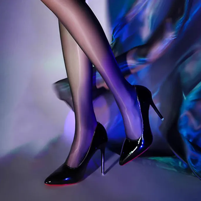 Women's Sexy Black High Heels with Red Soles - Pointed Toe Stiletto Pumps for Flirting, Spring Fashion, Elegant Party Shoes thumbnail 3