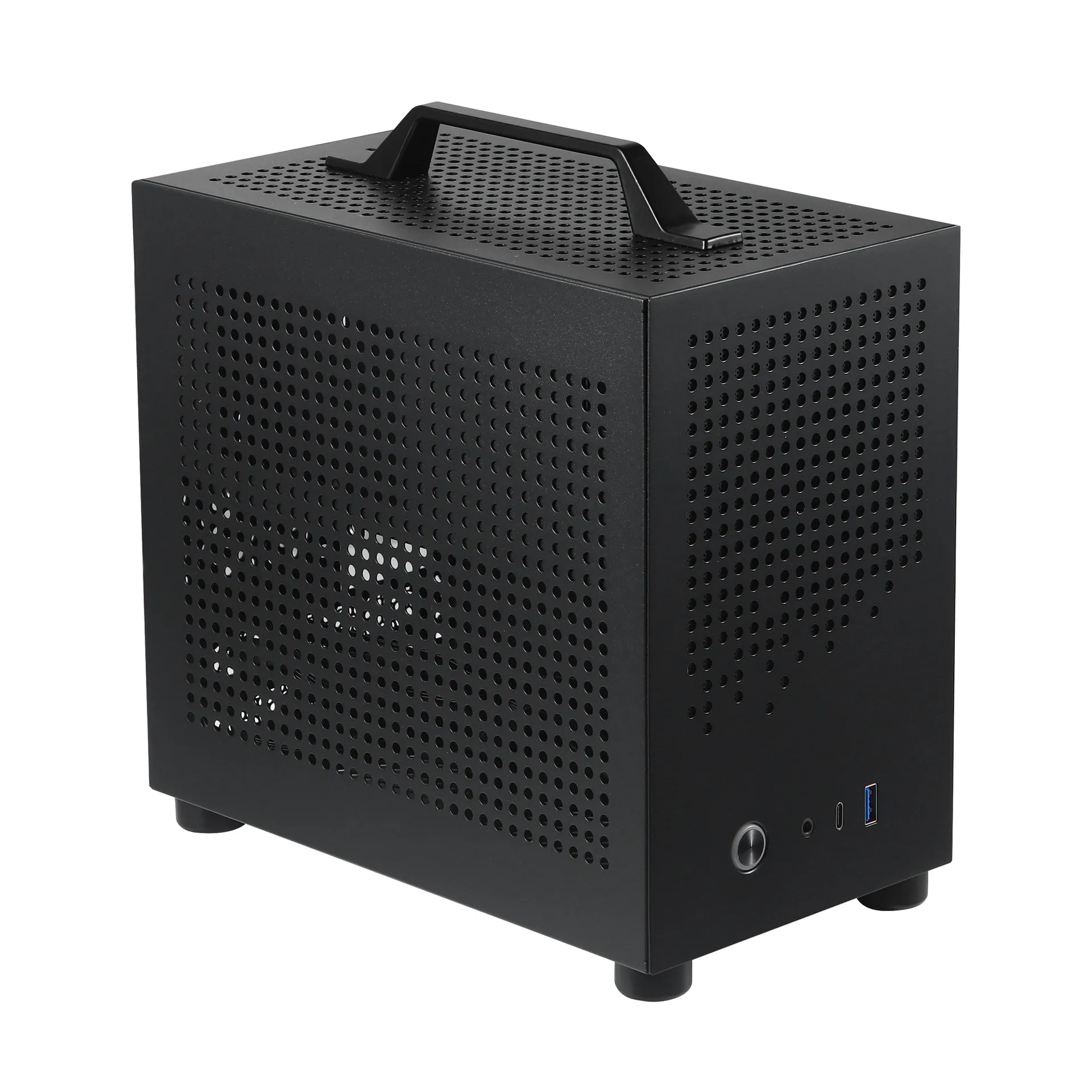 SKTC A17 SGCC Mini ITX PC Case, Small Form Factor Chassis, Supports SFX Power Supply, 21cm Graphics Card for Desktop Computer thumbnail 2