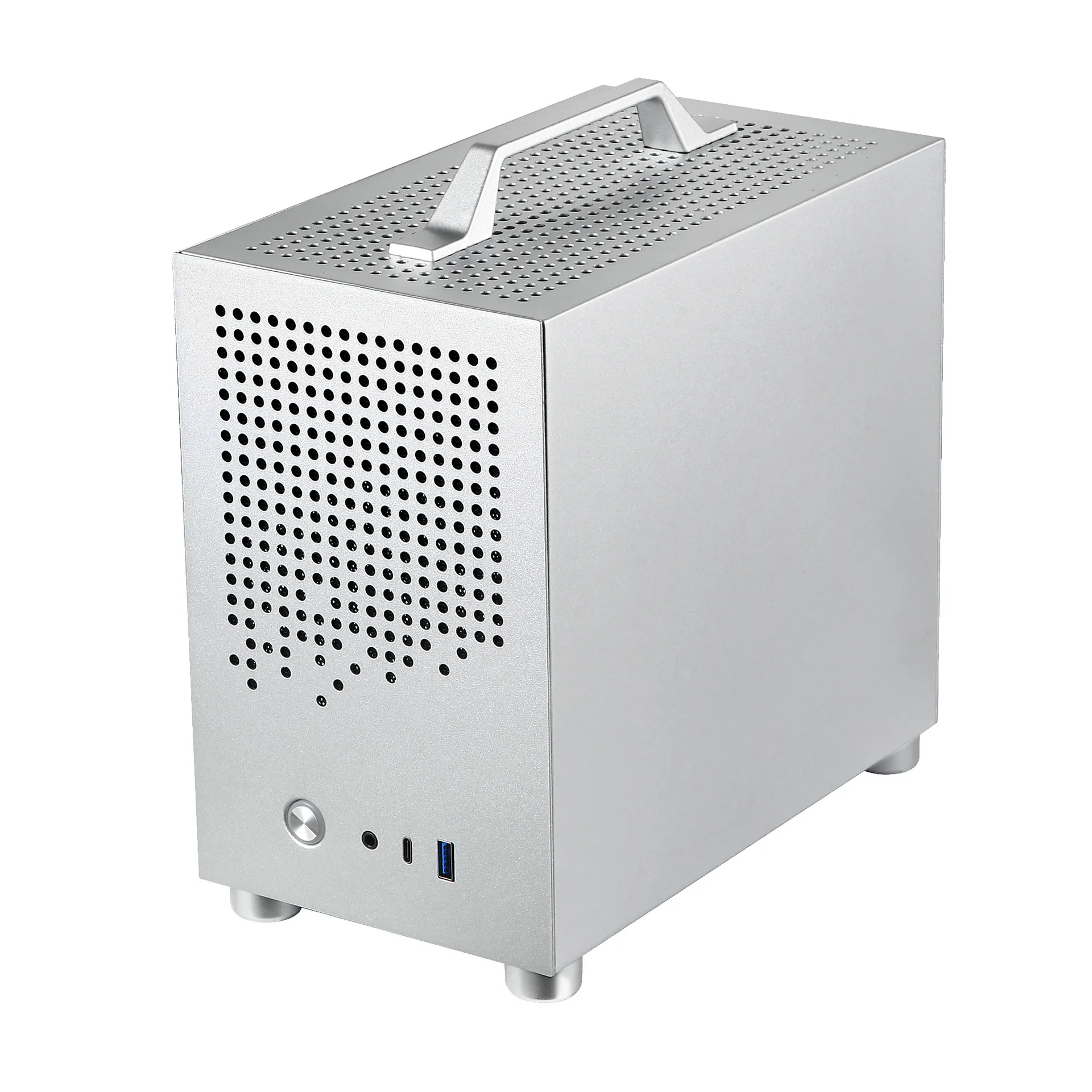 SKTC A17 SGCC Mini ITX PC Case, Small Form Factor Chassis, Supports SFX Power Supply, 21cm Graphics Card for Desktop Computer thumbnail 6