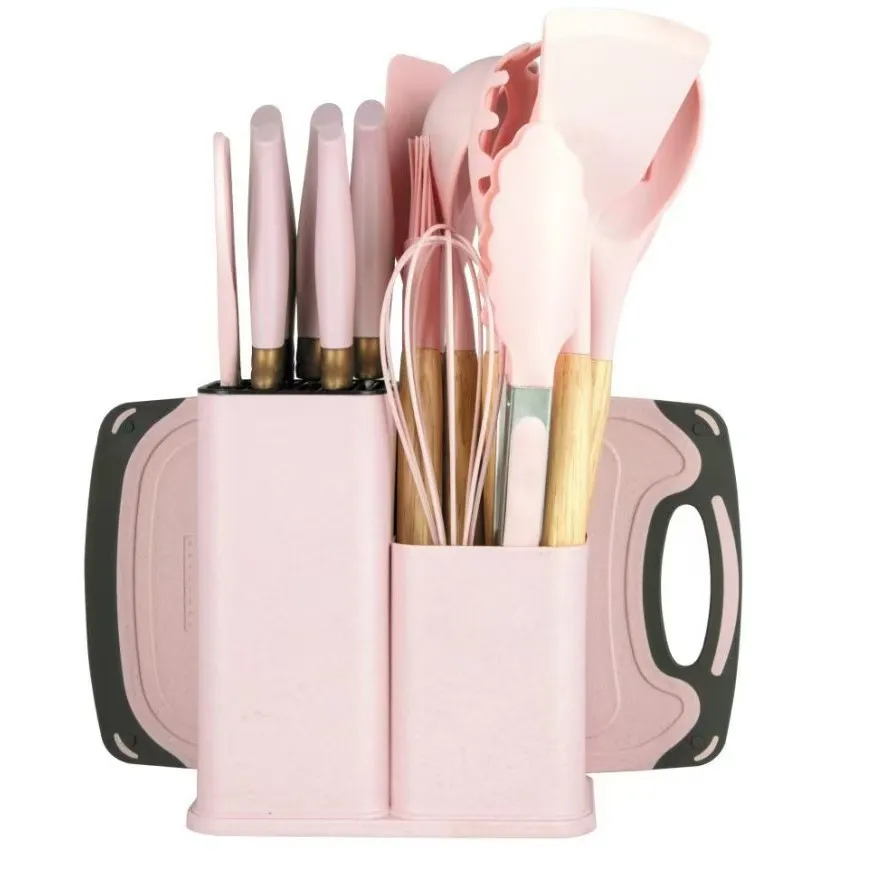 19-Piece Silicone Kitchen Utensil Set - Spatulas, Spoons, Scrapers, Cutting Board - Heat Resistant Cooking Tools with Storage Container - Perfect for Home Chefs thumbnail 10