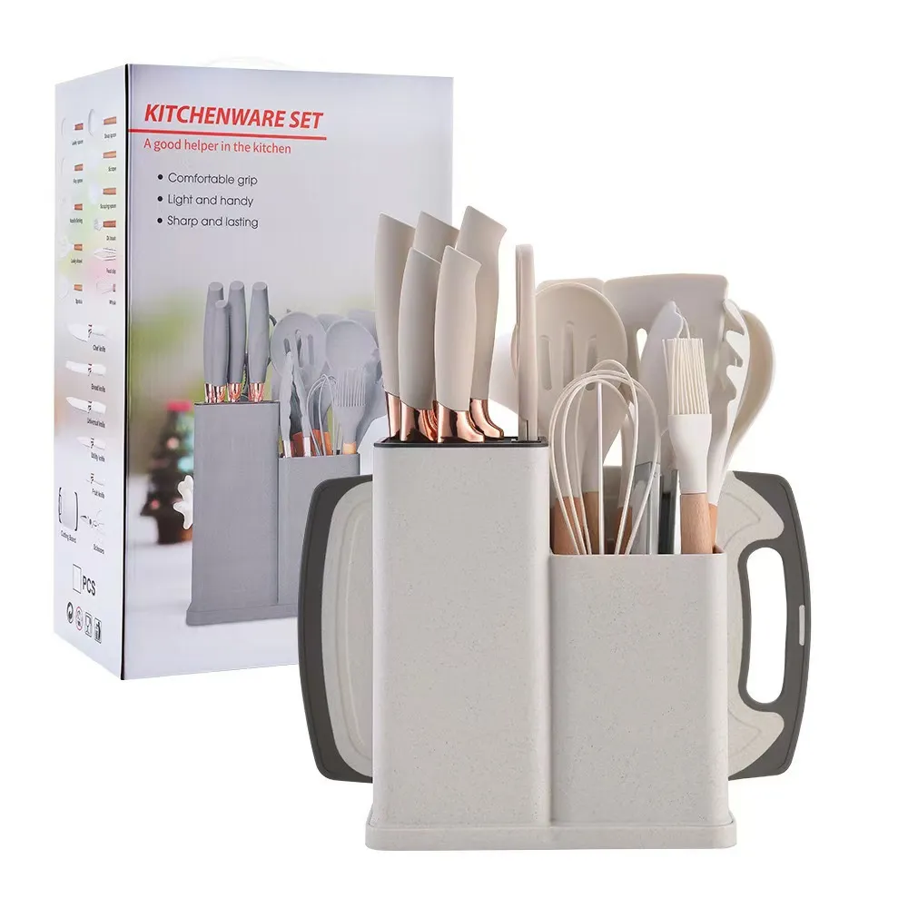 19-Piece Silicone Kitchen Utensil Set - Spatulas, Spoons, Scrapers, Cutting Board - Heat Resistant Cooking Tools with Storage Container - Perfect for Home Chefs thumbnail 7