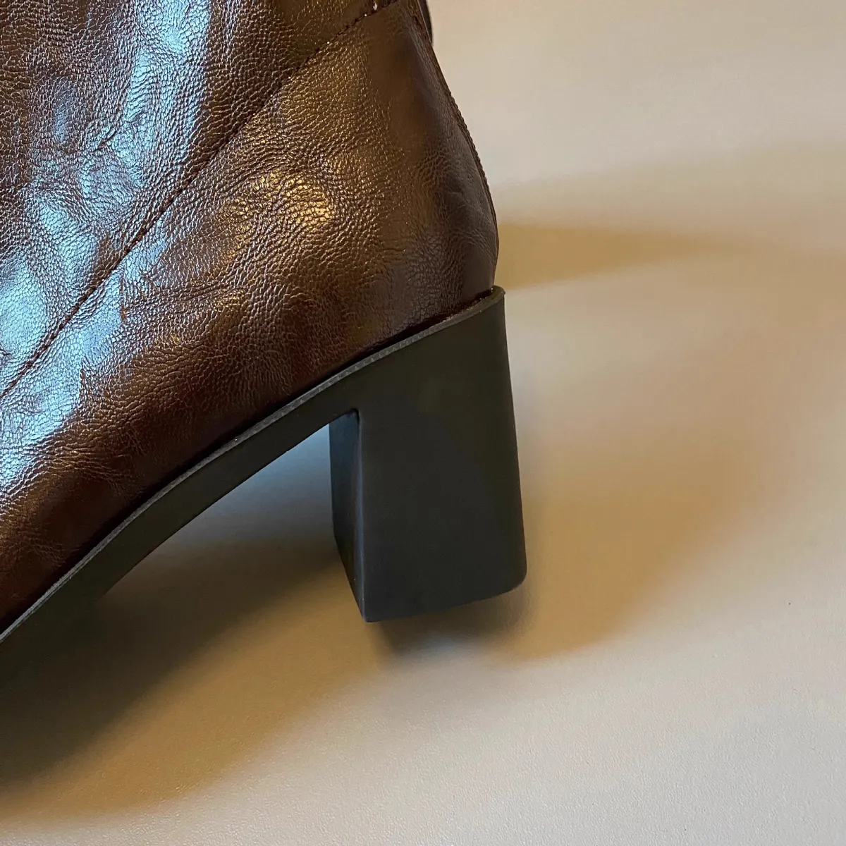 Women's Genuine Leather Ankle Boots Cowhide Thick Heel Square Toe British Style Pleated Black Elastic Slim Fit Autumn Winter Fashion Boots showcase 15