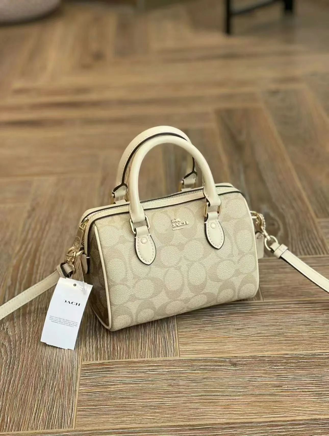 Vintage Floral Mini Boston Bag for Women - Fashion Single Shoulder Crossbody Handbag Classic Pillow Design Elegant Purse thumbnail 6
