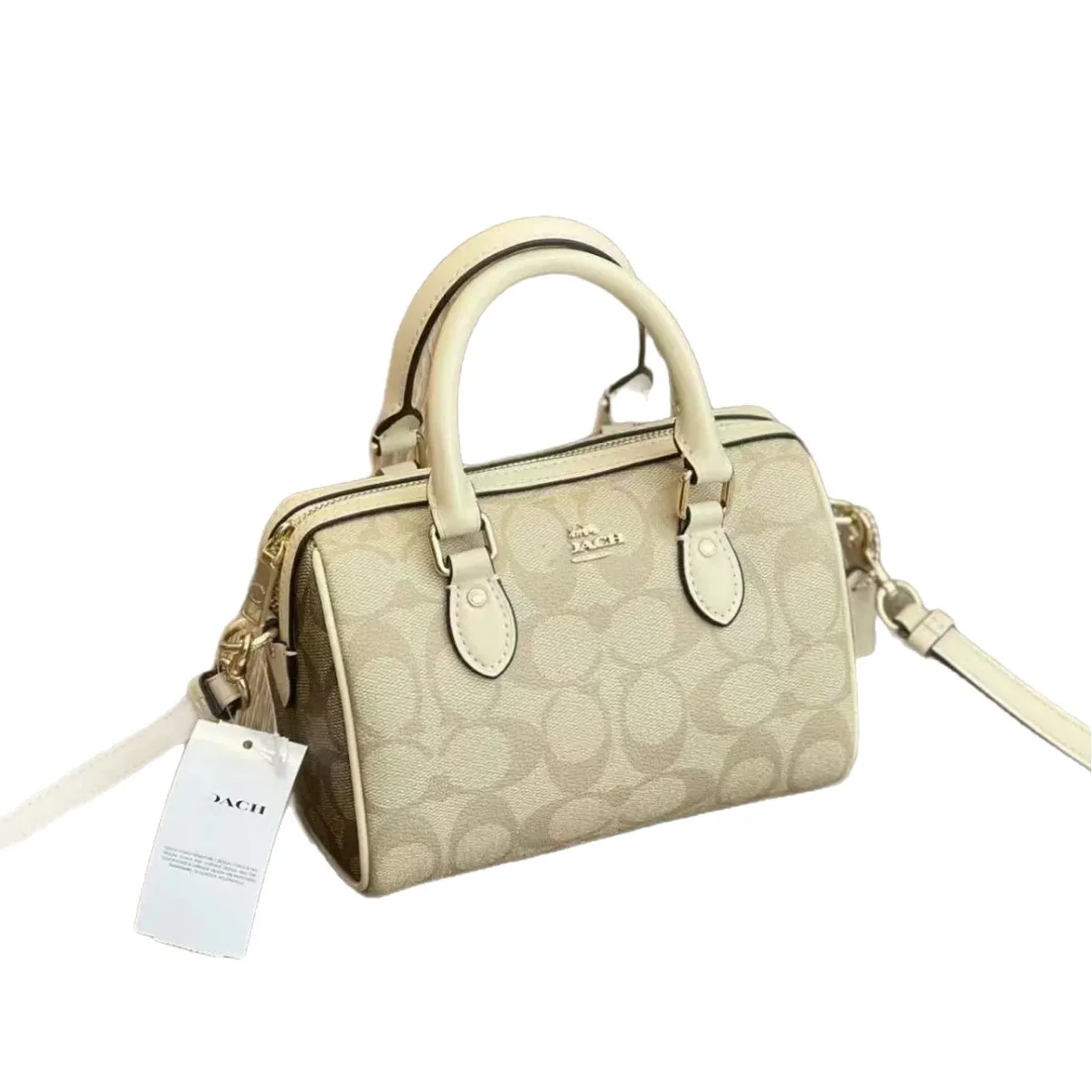Vintage Floral Mini Boston Bag for Women - Fashion Single Shoulder Crossbody Handbag Classic Pillow Design Elegant Purse thumbnail 5