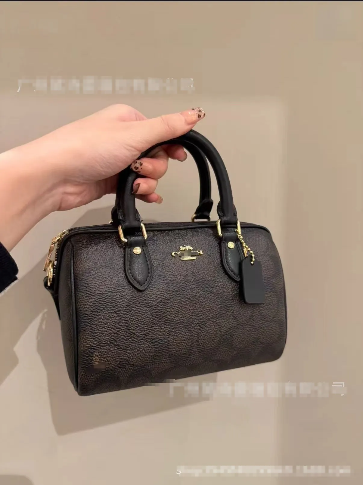 Vintage Floral Mini Boston Bag for Women - Fashion Single Shoulder Crossbody Handbag Classic Pillow Design Elegant Purse thumbnail 10