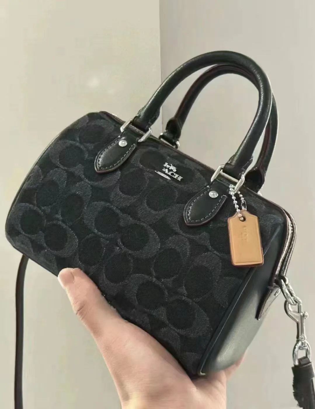 Vintage Floral Mini Boston Bag for Women - Fashion Single Shoulder Crossbody Handbag Classic Pillow Design Elegant Purse showcase 7