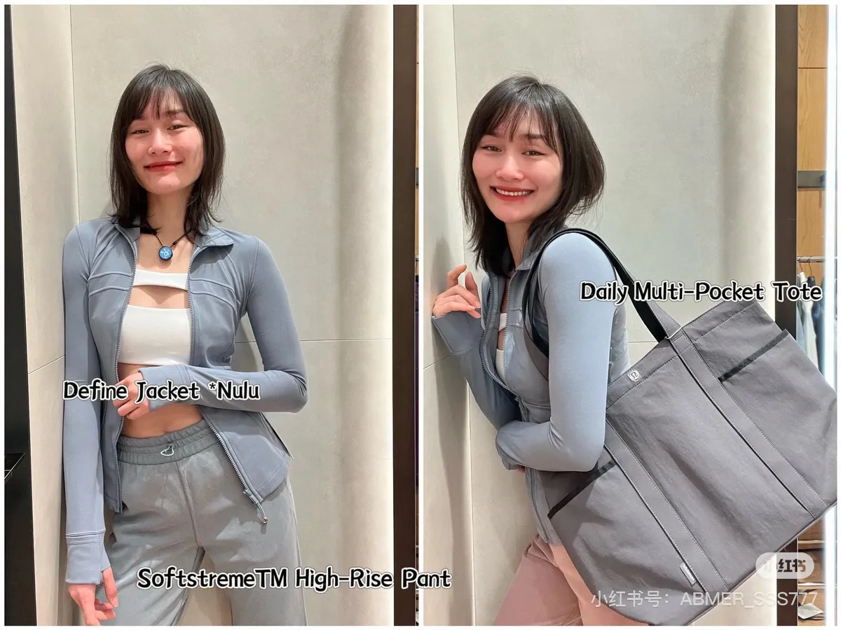 Women's Large Canvas Tote Bag with Multiple Pockets - Waterproof 20L Yoga Handbag for Daily Use, Travel, and Gym showcase 18