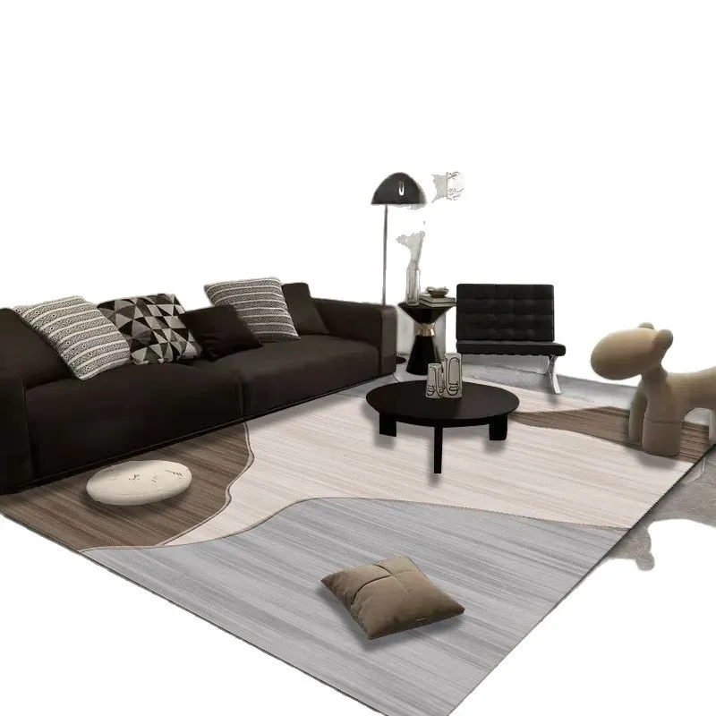 Large Area Living Room Carpet Cuttable Sofa Coffee Table Blanket High-End Full-Cover Study Bedroom Entrance Door Mat Rug thumbnail 5