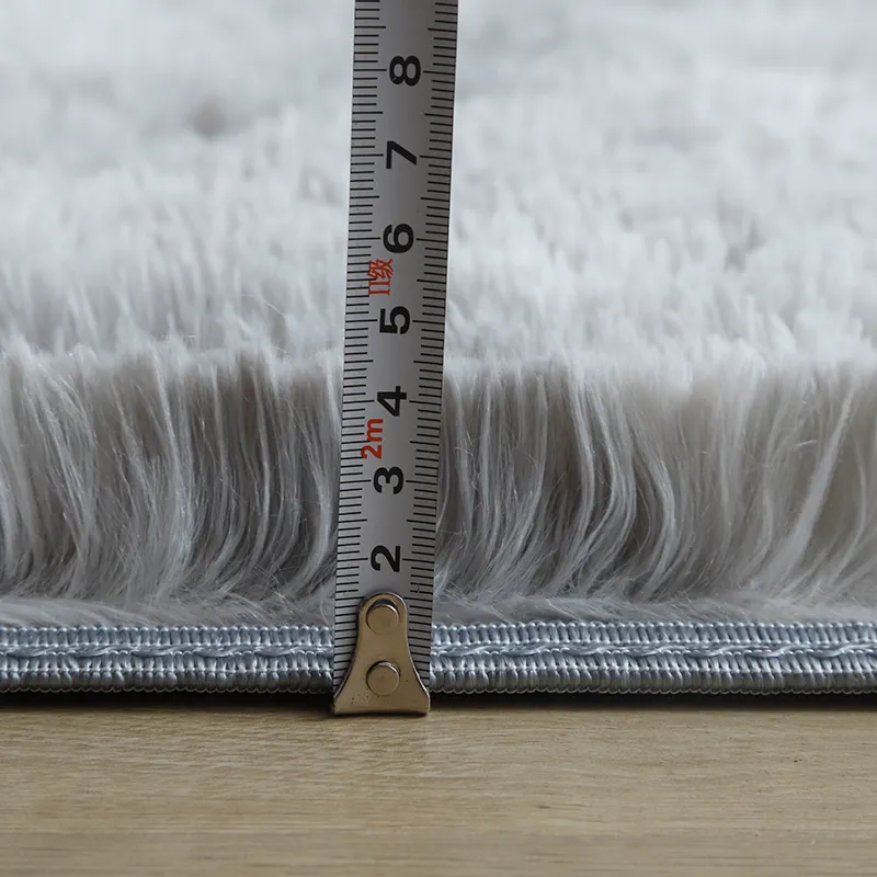 Nordic Style Plush Carpet for Bedroom Living Room - Full Coverage Floor Mat, Bedside Rug, Coffee Table Blanket - Soft, Comfortable, Internet-Famous Design thumbnail 5
