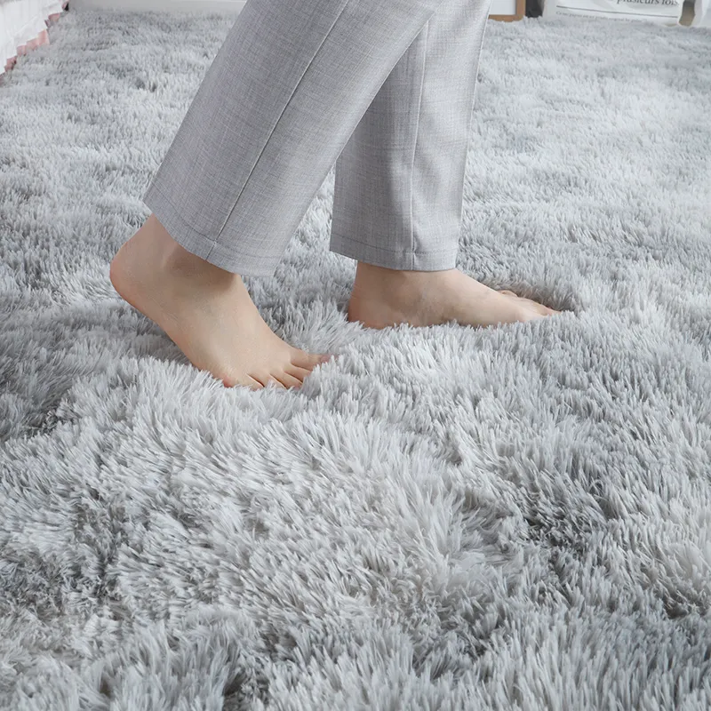 Nordic Style Plush Carpet for Bedroom Living Room - Full Coverage Floor Mat, Bedside Rug, Coffee Table Blanket - Soft, Comfortable, Internet-Famous Design thumbnail 2