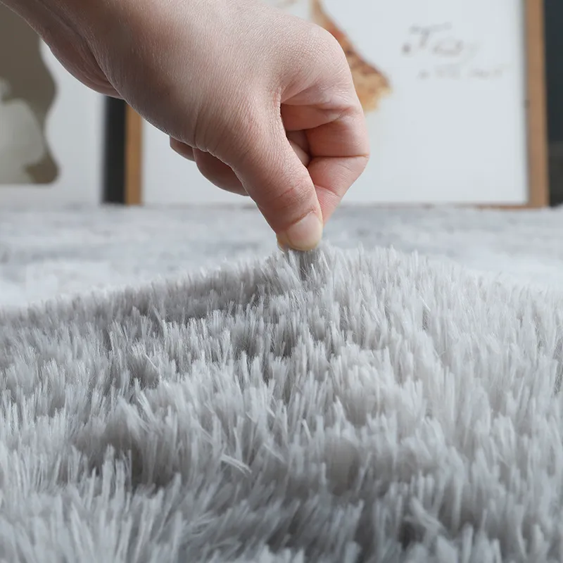 Nordic Style Plush Carpet for Bedroom Living Room - Full Coverage Floor Mat, Bedside Rug, Coffee Table Blanket - Soft, Comfortable, Internet-Famous Design thumbnail 4