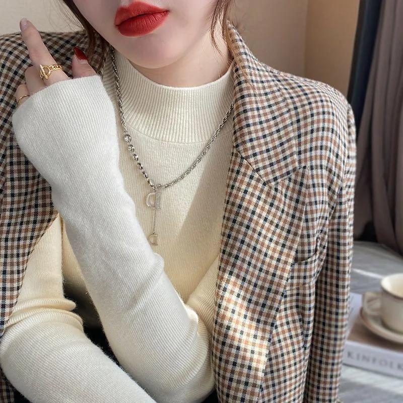 Women's Turtleneck Knit Sweater Long Sleeve Slim Fit Pullover Top | Elegant Autumn Winter Knitwear | Ladies Fashion Clothing for Ghana thumbnail 5