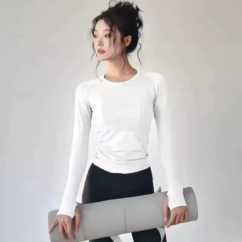Women's Long Sleeve Quick-Dry Sports Top - Pilates, Yoga, Running, Fitness Training - Autumn/Winter Activewear - Comfortable and Breathable thumbnail 6