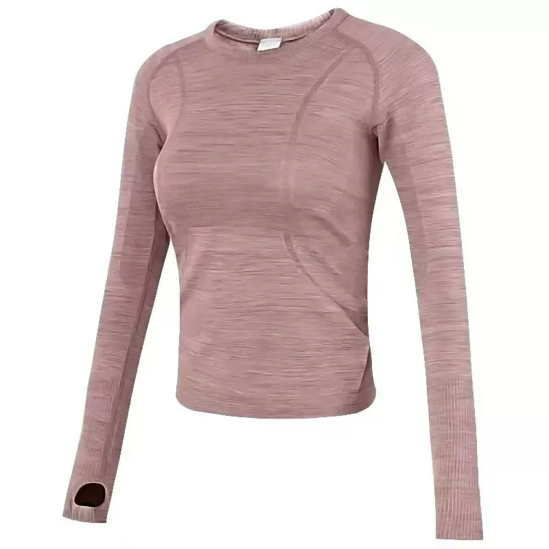 Women's Long Sleeve Quick-Dry Sports Top - Pilates, Yoga, Running, Fitness Training - Autumn/Winter Activewear - Comfortable and Breathable thumbnail 5