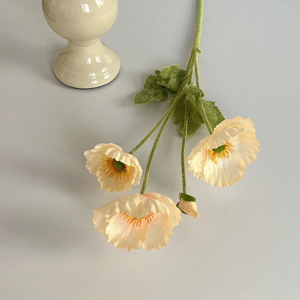 Artificial Poppy Flowers for Home Wedding Decoration - Realistic Silk Poppies, Photography Props, Net Red Style, Floral Arrangement thumbnail 7