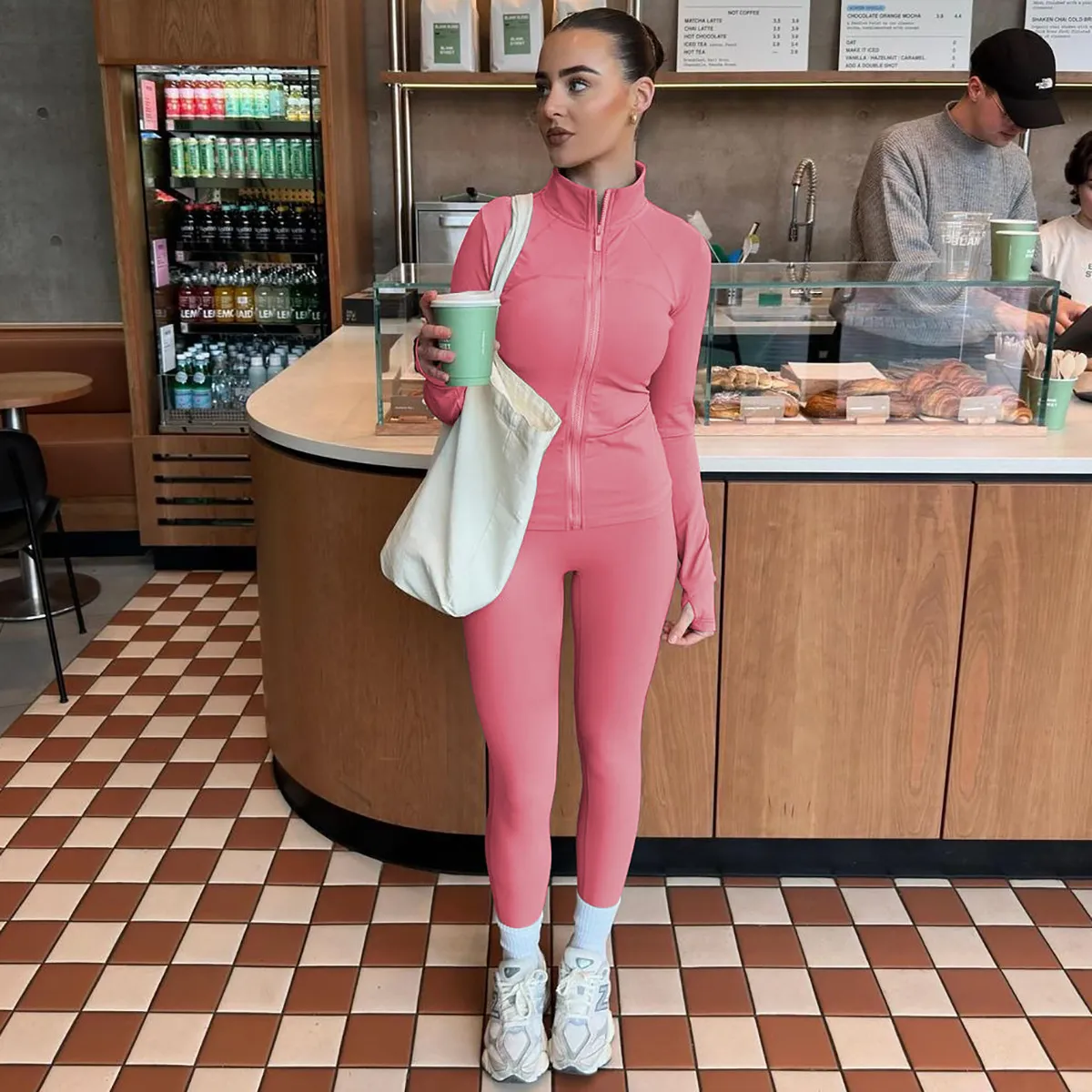 Women's Autumn Winter Fashion Cardigan Suit: High Collar Long Sleeve Top & Casual Versatile Pants Set - European & US Style showcase 17