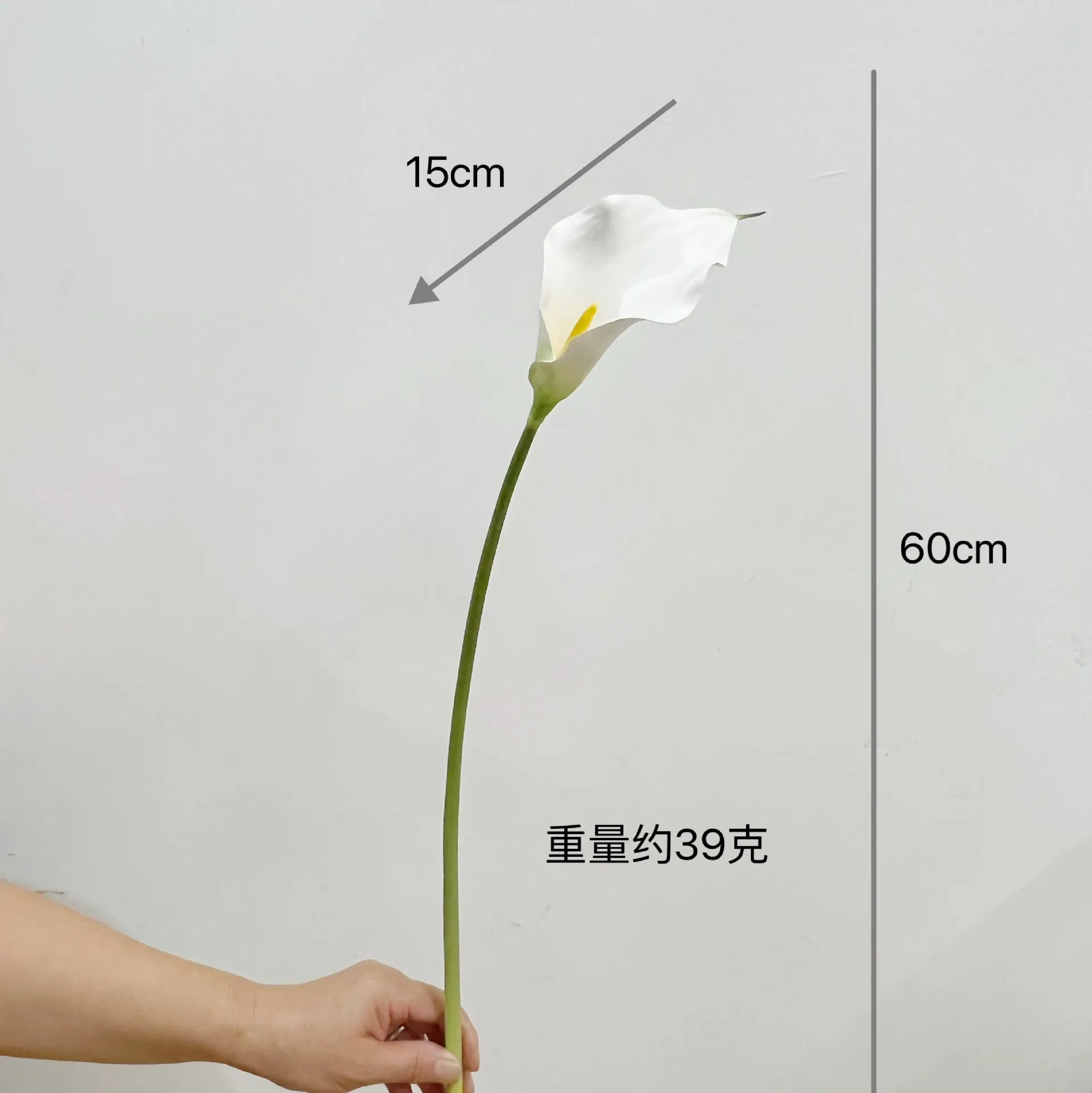 Artificial Calla Lily Flowers for Wedding Home Decoration - Single Stem Real Touch Faux Floral Arrangement Accessories Photography Props thumbnail 6