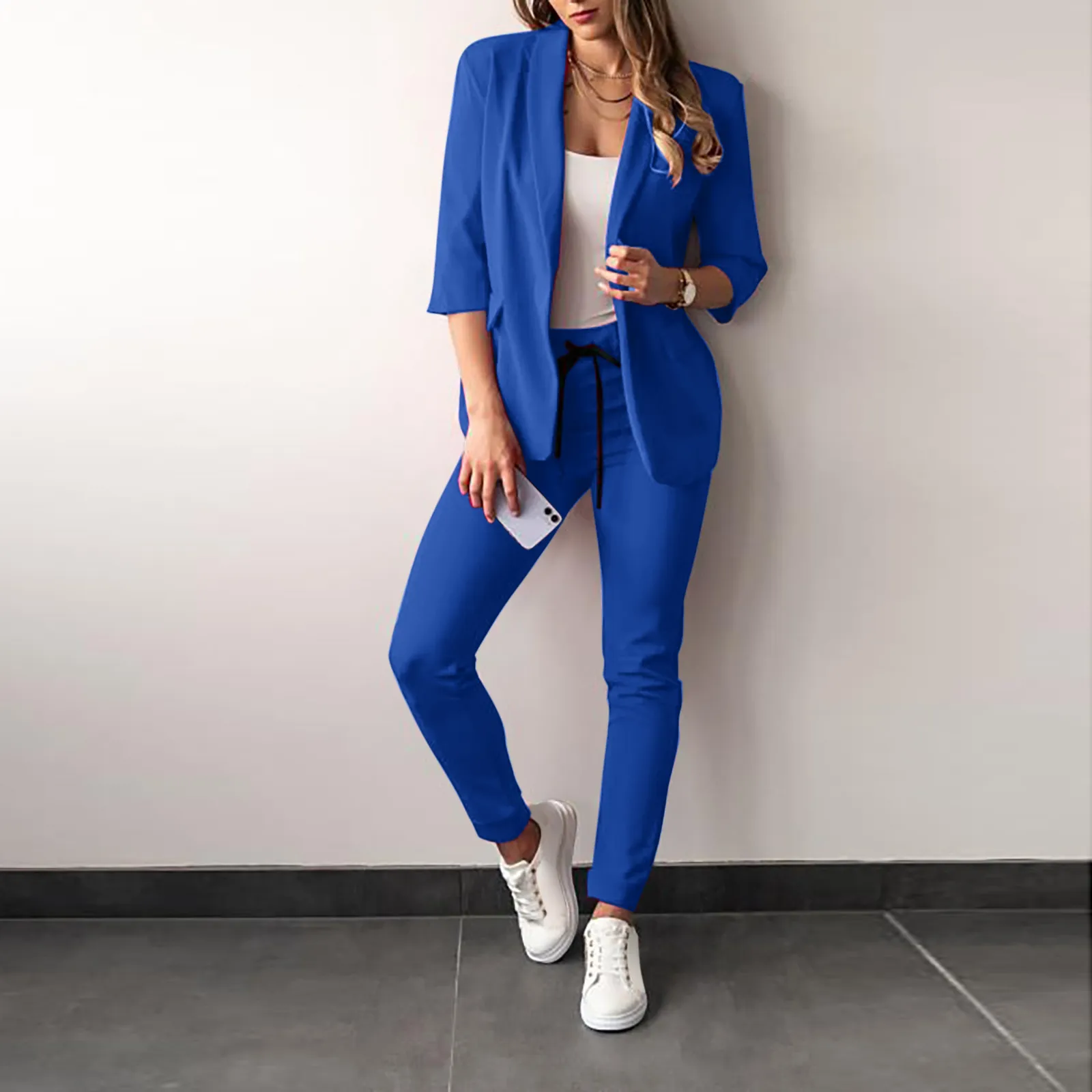 Women's Casual Fashion Suit Set 2023 - Trendy Two-Piece Outfit for Ladies, Perfect for Everyday Wear and Special Occasions thumbnail 7