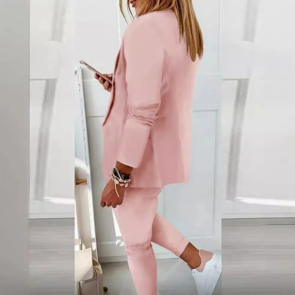 Women's Casual Fashion Suit Set 2023 - Trendy Two-Piece Outfit for Ladies, Perfect for Everyday Wear and Special Occasions thumbnail 5