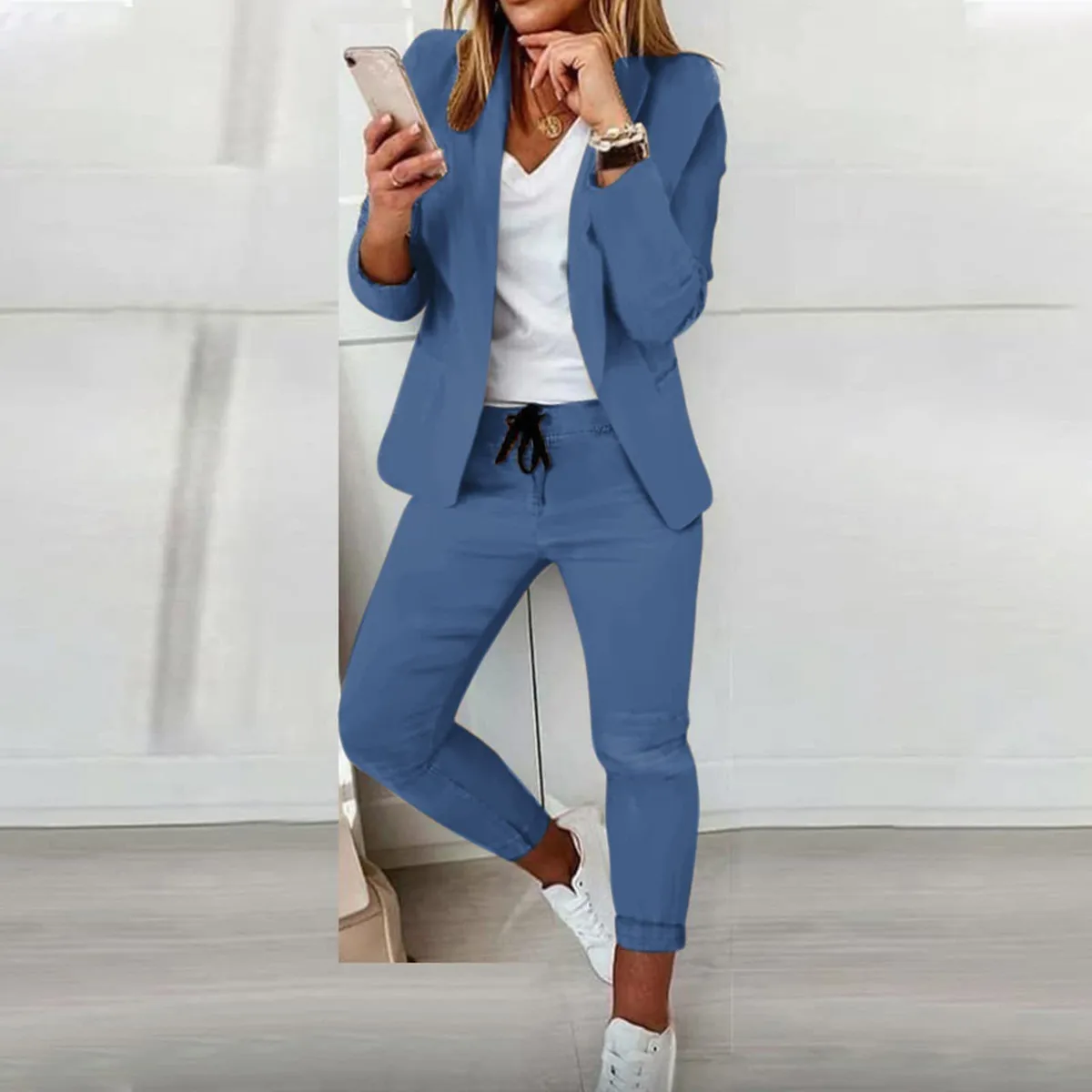 Women's Casual Fashion Suit Set 2023 - Trendy Two-Piece Outfit for Ladies, Perfect for Everyday Wear and Special Occasions showcase 4