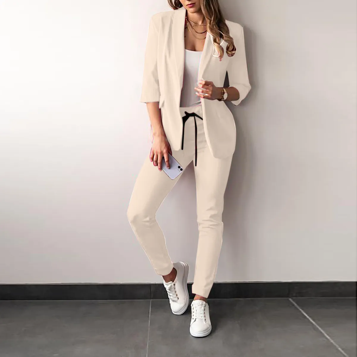 Women's Casual Fashion Suit Set 2023 - Trendy Two-Piece Outfit for Ladies, Perfect for Everyday Wear and Special Occasions showcase 7