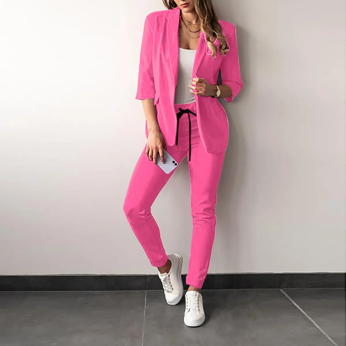 Women's Casual Fashion Suit Set 2023 - Trendy Two-Piece Outfit for Ladies, Perfect for Everyday Wear and Special Occasions showcase 3