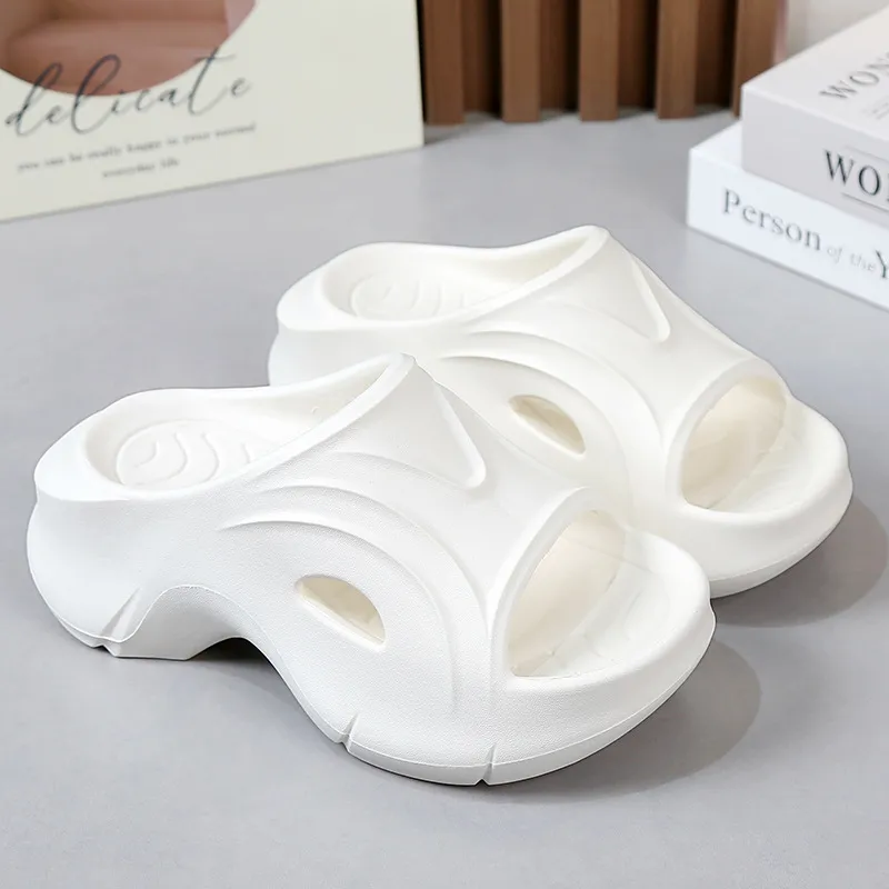 Women's Thick Sole Summer Sandals EVA Platform Height Increasing Anti-Slip Fashionable Home Slippers Student Style Soft Sole Beach Shoes thumbnail 9